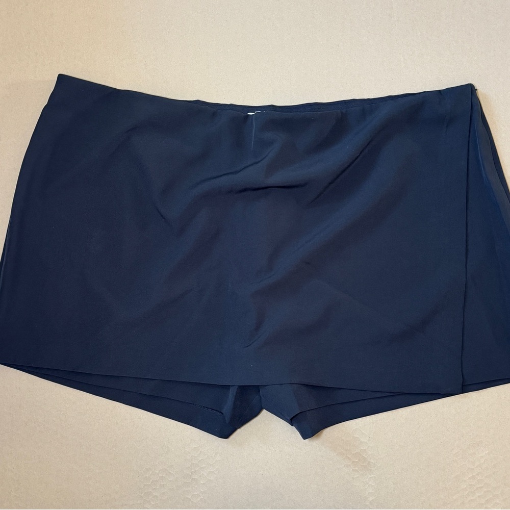 The Drop Women's Kamila A-Line Mini Skort, Black, 5X, Plus Size